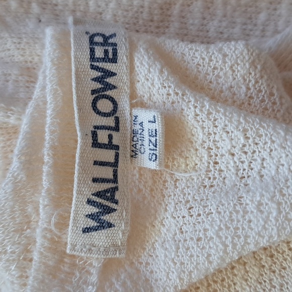 Wallflower Sheer Duster Cream Size Large - Picture 3 of 10